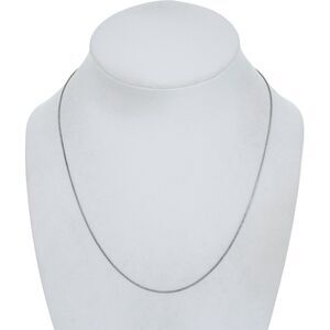 Vintage Italian Sterling Silver 925 0.8mm Snake Chain Necklace 17"